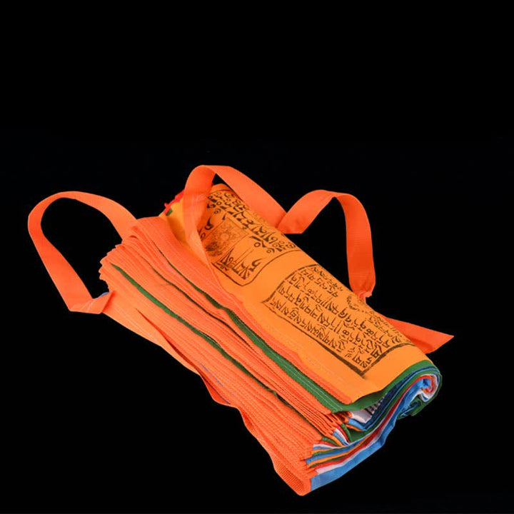 Bandera tibetana de oración al aire libre, 5 colores, escrituras de caballo de viento, auspiciosa
