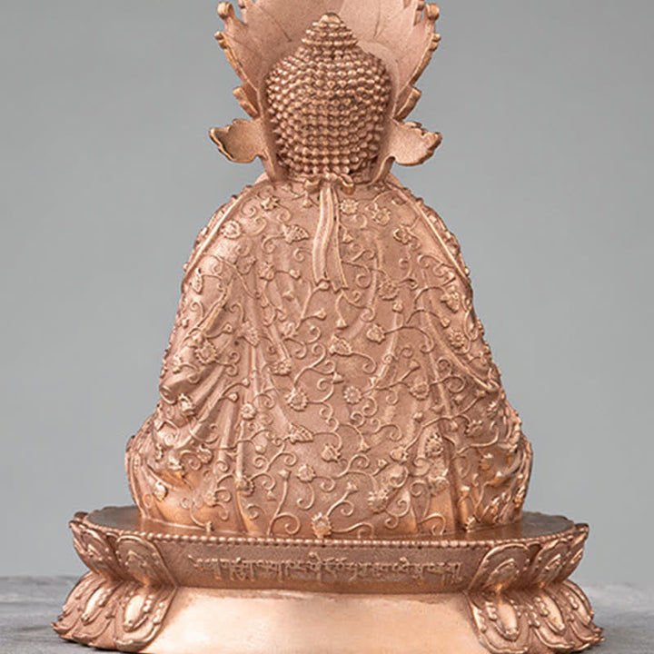 Estatua de cobre hecha a mano de la compasión de la estatuilla de Buda Shakyamuni Decoración - image 8