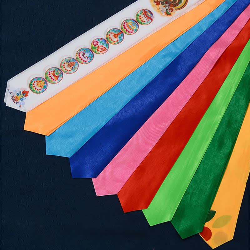 Ocho símbolos propicios tibetanos, flecha de la suerte, decoración del hogar, bandera de oración