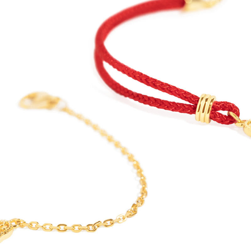 Pulsera de cadena con cierre de buenos deseos, Buddha Stones , fuerza de la suerte