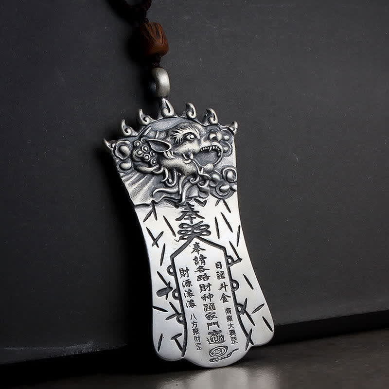 Colgante de collar de equilibrio de cinabrio FengShui Bagua PiXiu - image 10