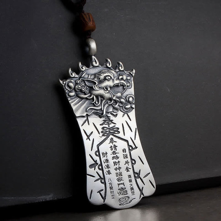 Colgante de collar de equilibrio de cinabrio FengShui Bagua PiXiu - image 10