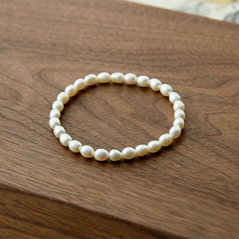 Pulsera con cuentas curativas de perlas naturales de Buddha Stones