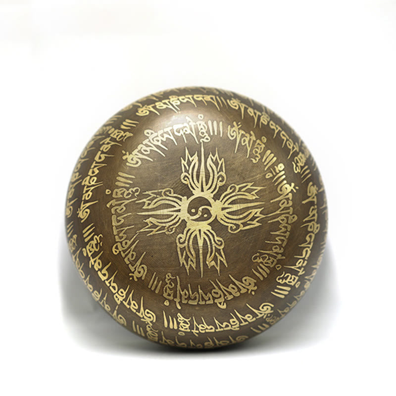 Cuenco con sonido de meditación tibetana con Buddha Stones hecho a mano para curación y atención plena, juego de cuencos para cantar - image 3