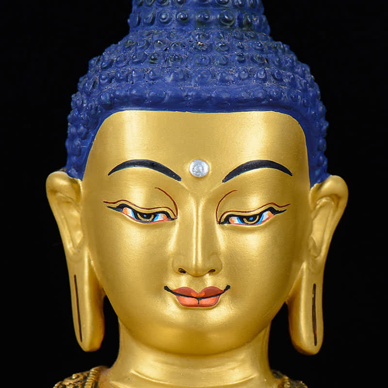 Estatua de cobre de la compasión de Buda Shakyamuni, decoración - image 6