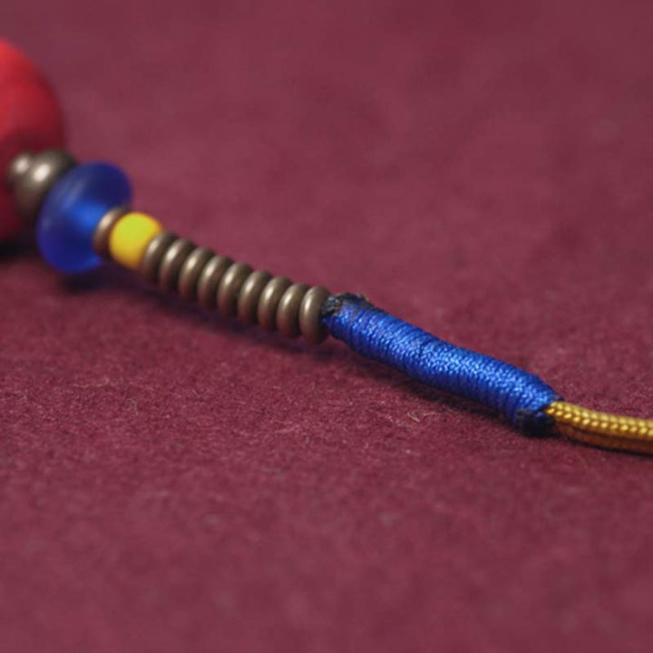Pulsera de borla de paz con cuentas Dzi de semillas Bodhi de 108 cuentas Mala