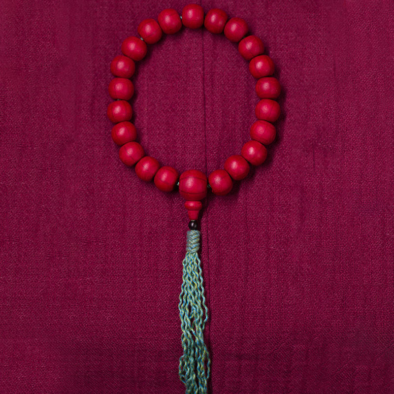 Buddha Stones Abelia Biflora Madera ahuyentando a los malos espíritus Muñeca Mala