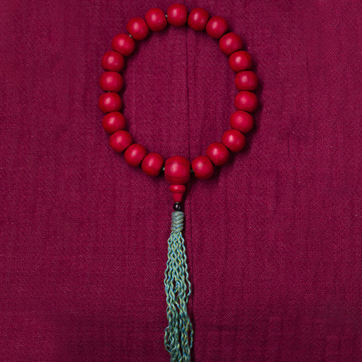 Buddha Stones Abelia Biflora Madera ahuyentando a los malos espíritus Muñeca Mala