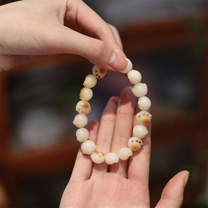Pulsera de paz con semillas de Bodhi y garra de gato con Buddha Stones - image 14