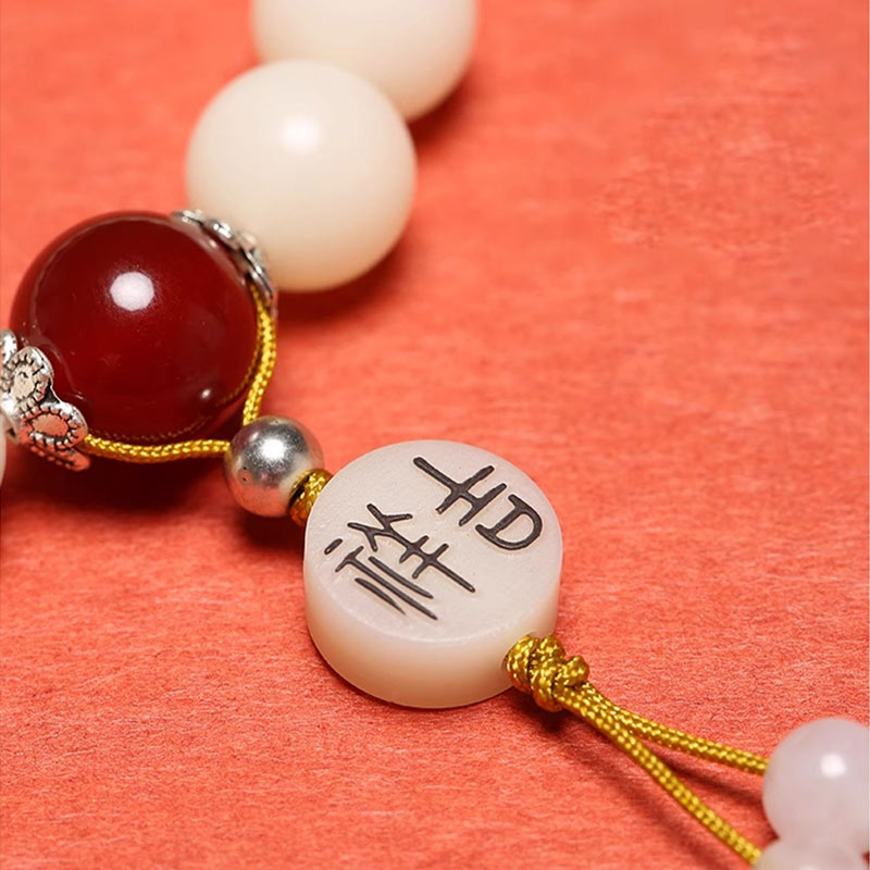 Buddha Stones, semilla de Bodhi, ágata roja, obsidiana negra, cristal rosa, Cuarzo rutilado, pulsera Mala de muñeca de la paz