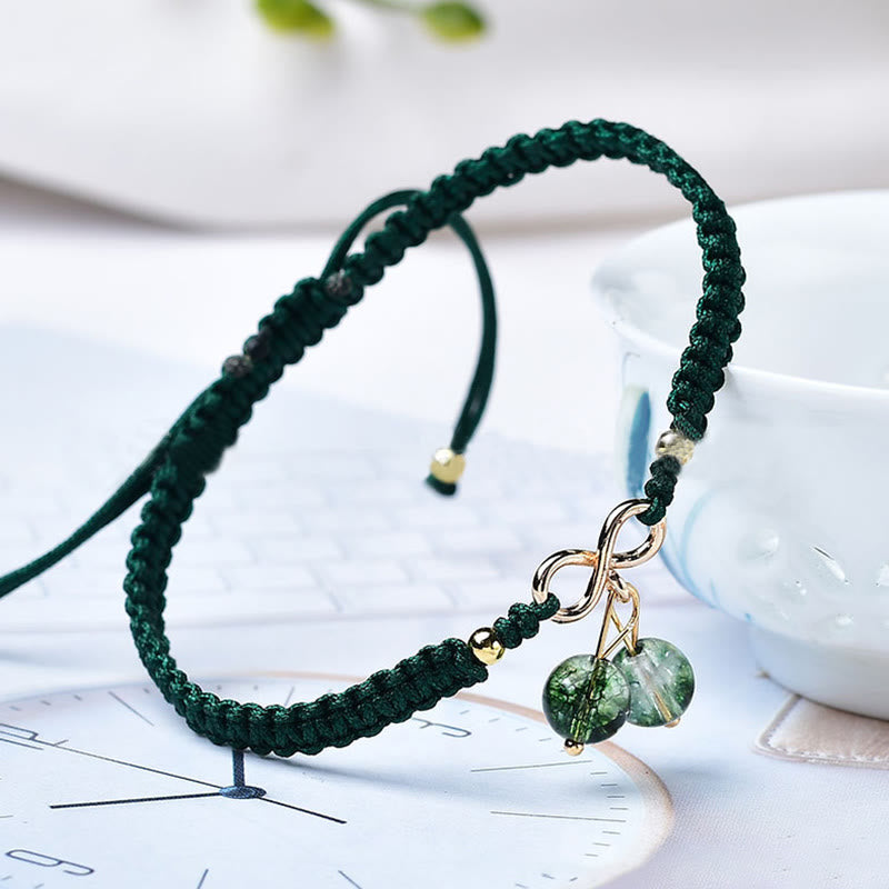 Pulsera positiva con cuentas fantasma, cuarzo fresa Natural, amatista, verde, Buddha Stones