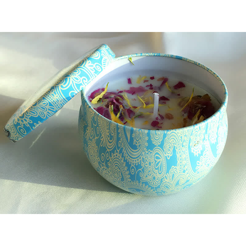 Té blanco Flor de jengibre Lavanda Gardenia Vela de cera de soja perfumada Regalo para familiares y amigos - Salvia marina - image 8