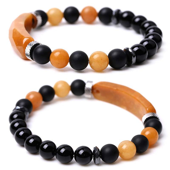 Pulsera curativa de aventurina azul de cristal natural con Buddha Stones