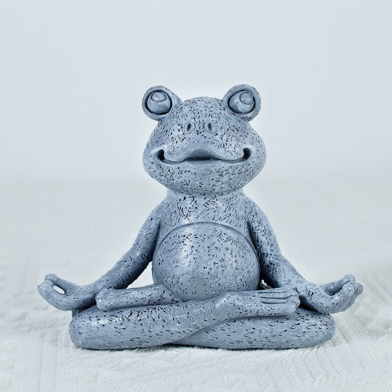 Decoración Zen Meditando Perro Gato Rana - image 11