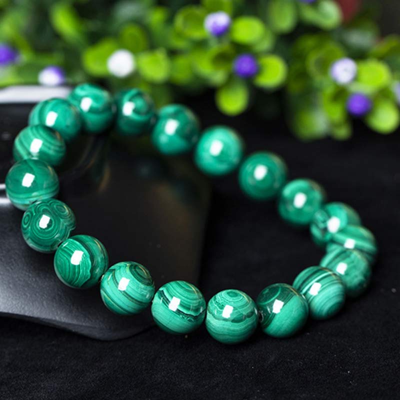 Pulsera Calma Protección Malaquita Natural Buddha Stones