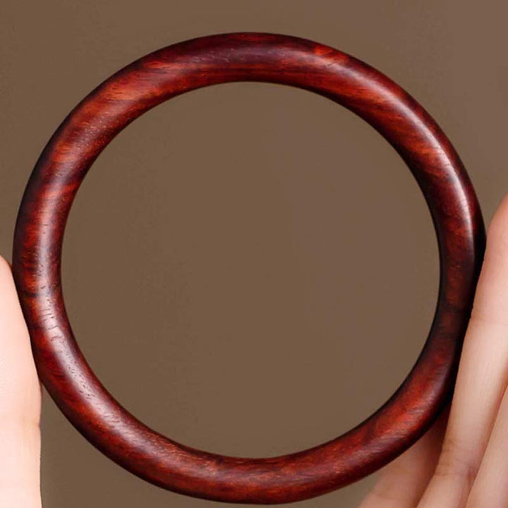 Brazalete de protección de sándalo verde de ébano rojo de hoja pequeña tibetana con Buddha Stones - image 3