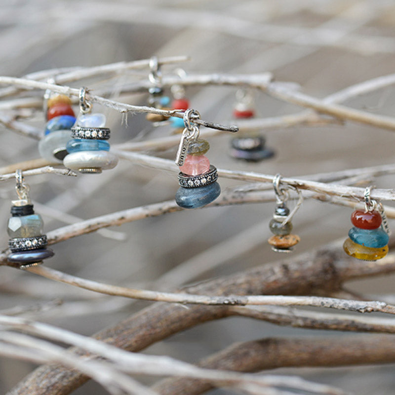 Collar con Buddha Stones Zen Cairn Labradorita con varios cristales - image 2