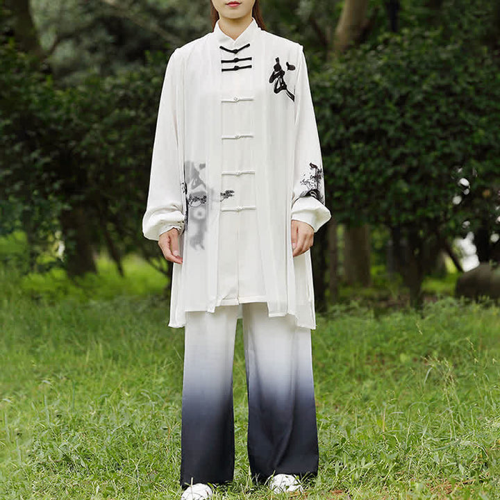 Conjunto de 3 piezas de Buddha Stones con diseño de árbol Yin Yang, Tai Chi, práctica espiritual zen, meditación y oración, uniforme unisex.