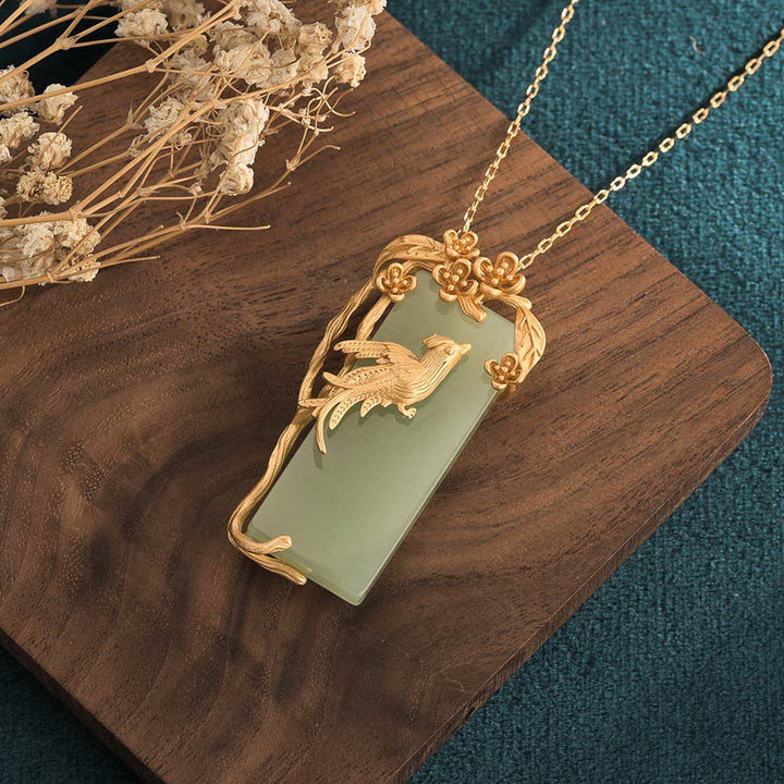 Colgante de collar de equilibrio de aventurina verde natural