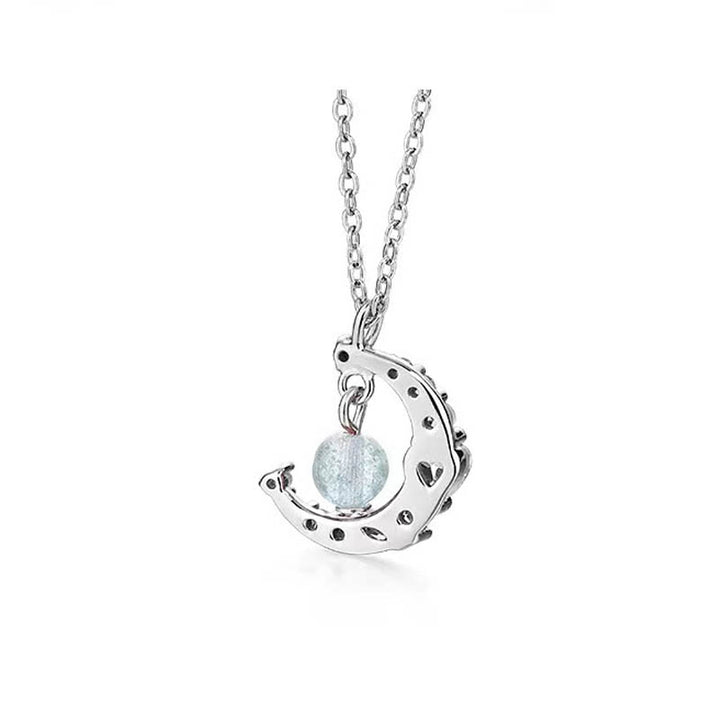 Collar curativo de amor con cristal azul de cuarzo fresa y Buddha Stones