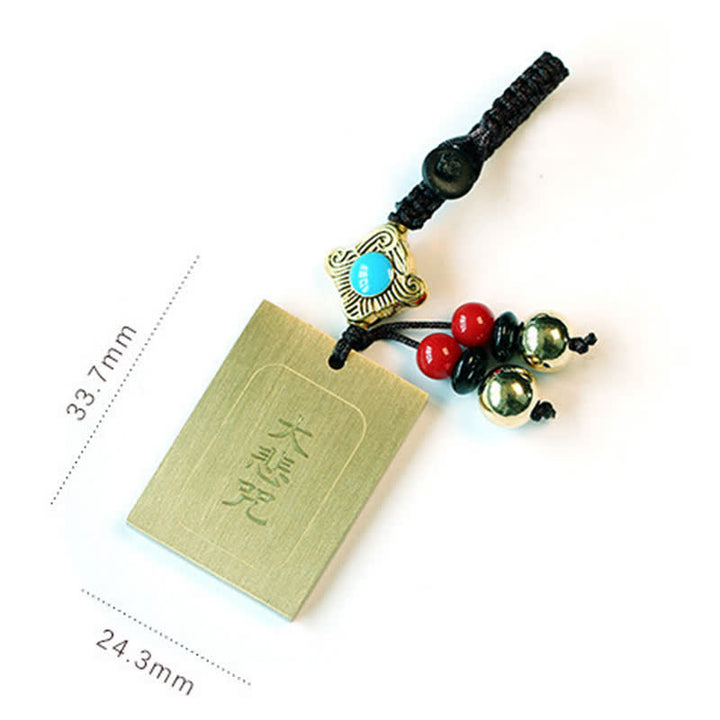 Llavero con rueda de oración Feng Shui Yin Yang Bagua Wenchang Pen Pagoda