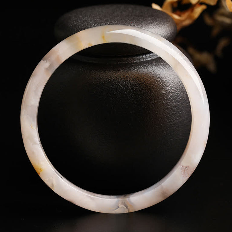 Brazalete de pulsera de paz de ágata natural Sakura