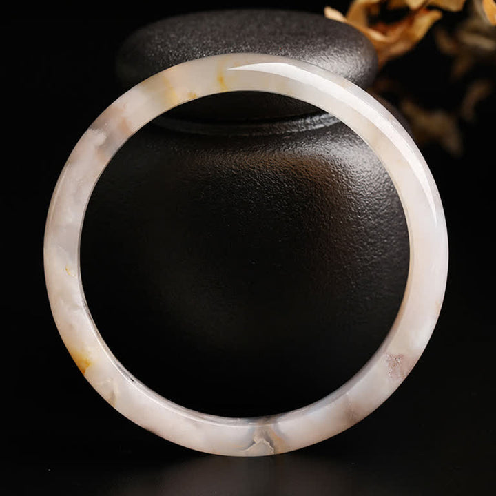Brazalete de pulsera de paz de ágata natural Sakura