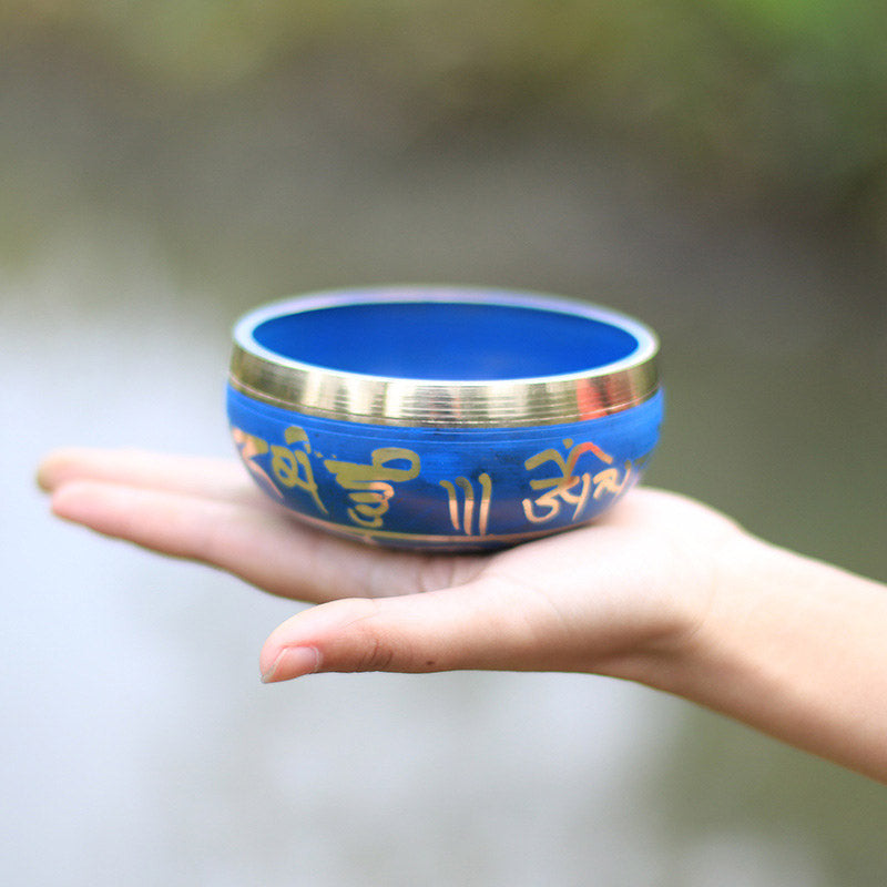 Cuenco de sonido tibetano hecho a mano para relajación, meditación, oración, canto, juego de cuencos