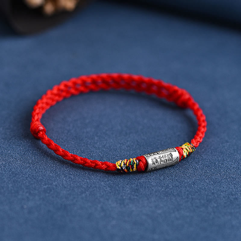 Pulsera tobillera de plata de ley 925 hecha a mano con Buddha Stones, todo va bien, diseño de protección y resistencia - image 3