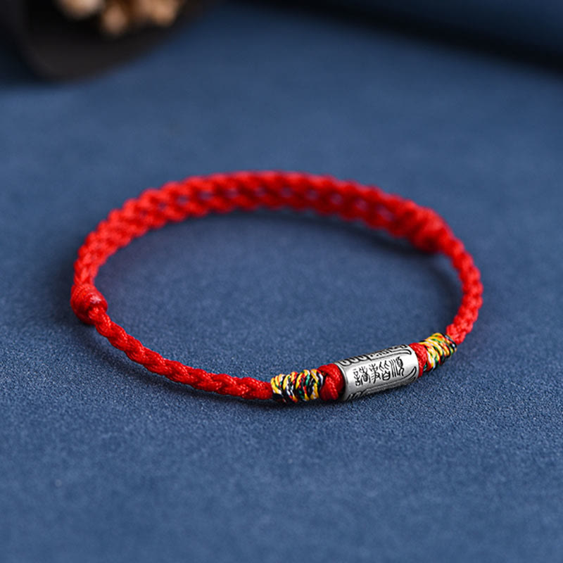 Pulsera tobillera de plata de ley 925 hecha a mano con Buddha Stones, todo va bien, diseño de protección y resistencia - image 3