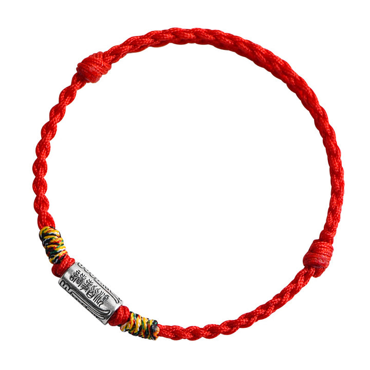 Pulsera tobillera de plata de ley 925 hecha a mano con Buddha Stones, todo va bien, diseño de protección y resistencia - image 10