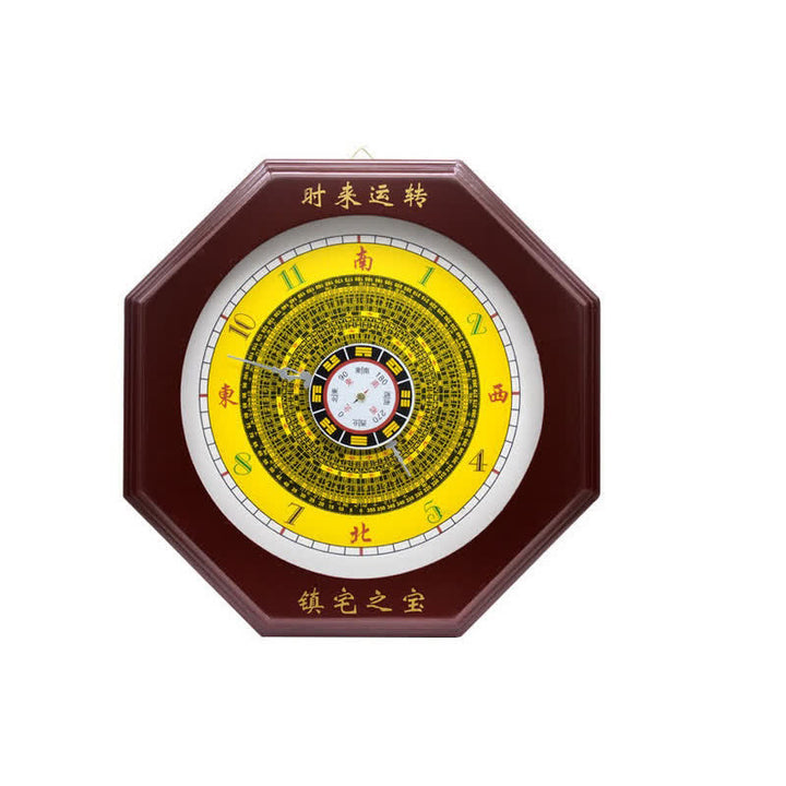 Reloj de pared con mapa de energía de equilibrio de mapa Feng Shui Bagua