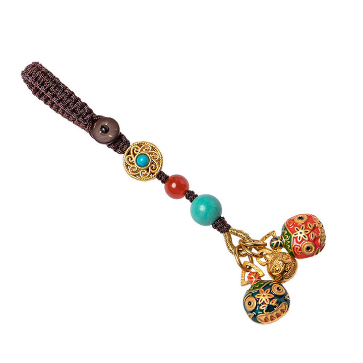 Buddha Stones, oro, bestia tragadora, familia, suerte, llavero de coche, decoración colgante para teléfono