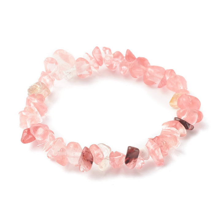 Pulsera positiva curativa con varias piedras de cristal, amatista y lazurita