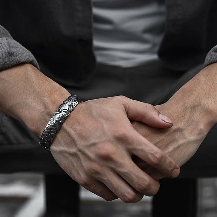 Brazalete de plata de ley 999, oro 990, pez Koi, suerte, riqueza, éxito - image 5