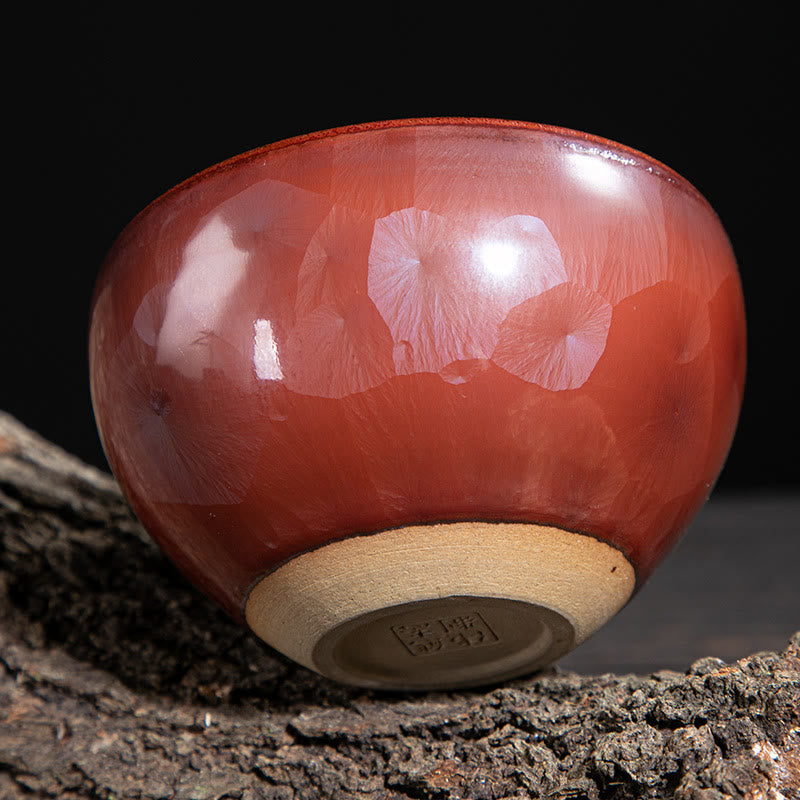 Taza de té de cerámica con diseño de loto Jianzhan chino hecho a mano con Buddha Stones , taza de té de Kung Fu