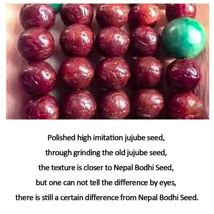 Buddha Stones 108 cuentas Mala Nepal semilla Bodhi suerte riqueza borla pulsera - image 13