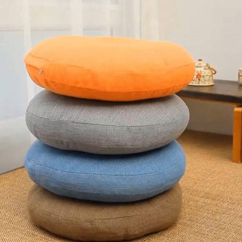 Cojín de asiento de meditación de lino con diseño Simple de loto, decoración para el hogar y la sala de estar - image 5