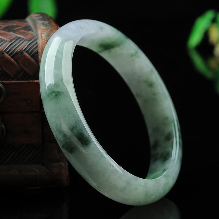 Brazalete de pulsera de prosperidad con bendición de la suerte de jade